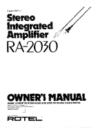 Rotel-RA-2030 - Owners manual 